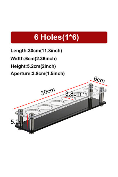 Choice4 Aperture 3.8cm-1x6 6/12/24 Holes Shot Glass Holder Bar Acrylic Shot G...