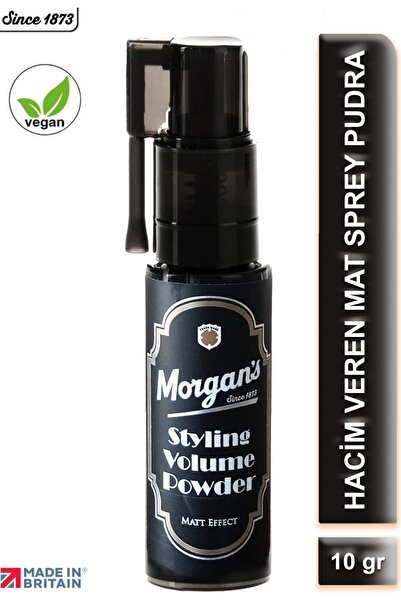 Morgan's Pomade Volume Powder Mattifying Styling Dust Mat Görünümlü Hacim Ver...
