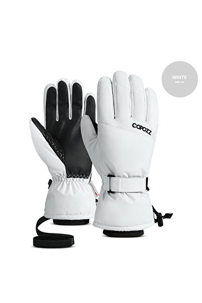 Choice M white Copozz Adult Warm Winter Ski Gloves Waterproof 3M Thinsulate S...