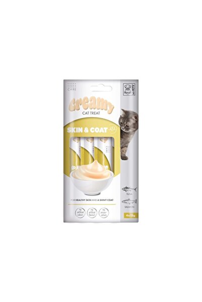 M-PETS SKIN & COAT FONKSİYONEL CREAMY KEDİ ÖDÜLÜ 4X15GR
