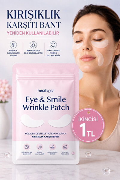 healager Kırışıklık Karşıtı Göz Altı Bandı (4 Adet) - Yeniden Kullanılabilir ...