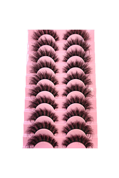 Choice8 1049 10 Pairs Mix Lashes Mink Fluffy Dramatic False Eyelashes Natural...