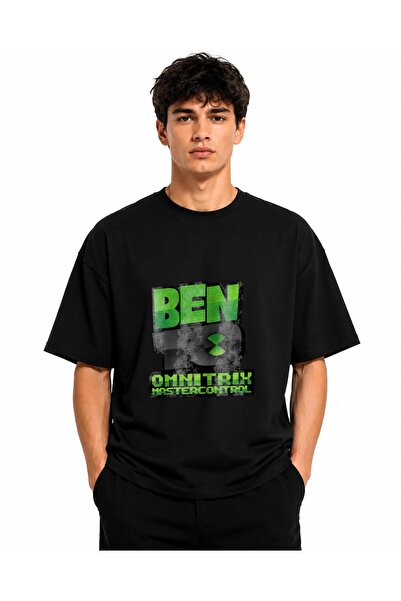 Inscriptie Tricou Unisex Bumbac Premium Casual " Ben 10 logo "
