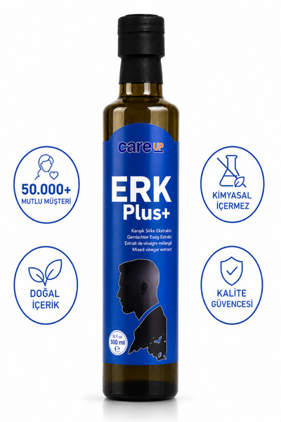 Care Up Erk Plus Çakşır Otu Ve Ginseng İçeren Sirke Karışımı 500 ml