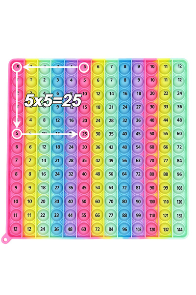 Choice S Maca Black 12x12 12x12 Multiplication Games Math Toys, Times Table L...