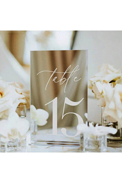 Choice9 Gold 1-5 Silver 1-25 Gold Acrylic Wedding Table Number Place Cards 4....