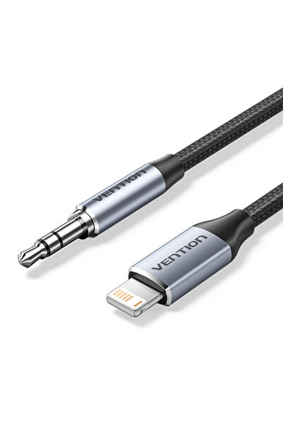 Choice 1m Grey Vention Adapter for iPhone DAC Lightning Male to 3.5mm Headpho...