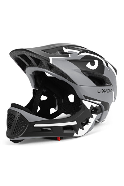 Choice Grey Kids Detachable Full Face Bike helmet Children's Sports Child Cyc...