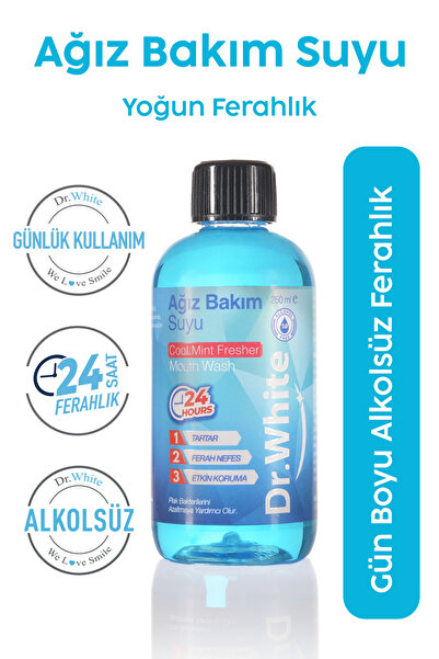 Dr.White Dr. White Cool Mint Fresher Ağız Bakım Suyu 250 ml