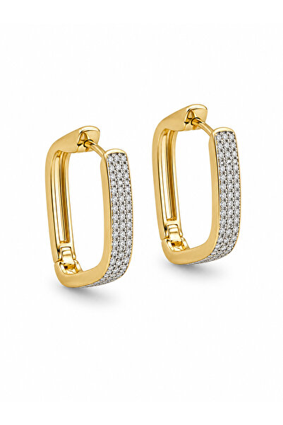 AUBRA Elaris Halo Stone Xuping Women's Steel Earrings Non-Tarnish Rose Gold C...