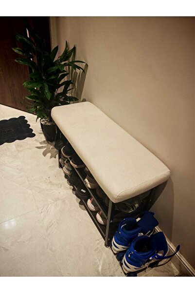 Taimi Stylish and Modern Shoe Cabinet 80x32x15cm-With a Two-Tier fabric Stora...