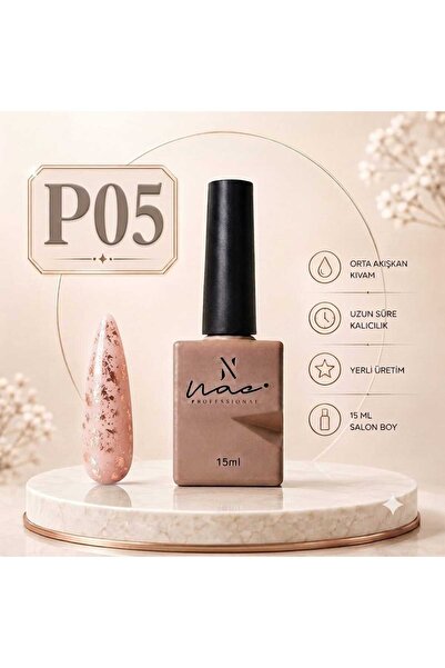 Aka 15 ML Simli kalıcı oje potal Seri renkli