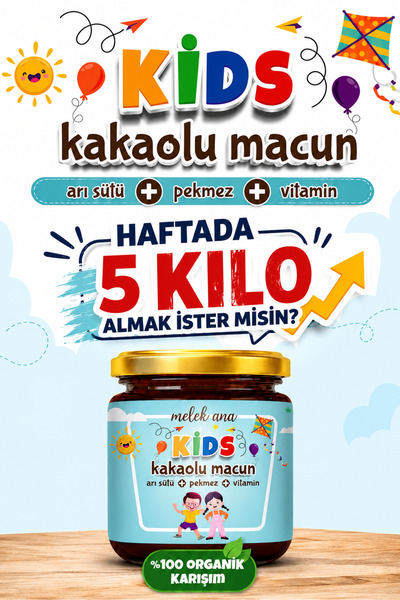 Melek Ana Kilo-aldırıcı iştah a açıcı Arı sütü Bal vitamin kakao vitamin Kids...