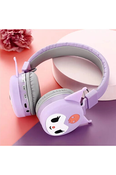 choice2 AH806-Purple Original Sanrio Kuromi Wireless Bluetooth Headsets Carto...