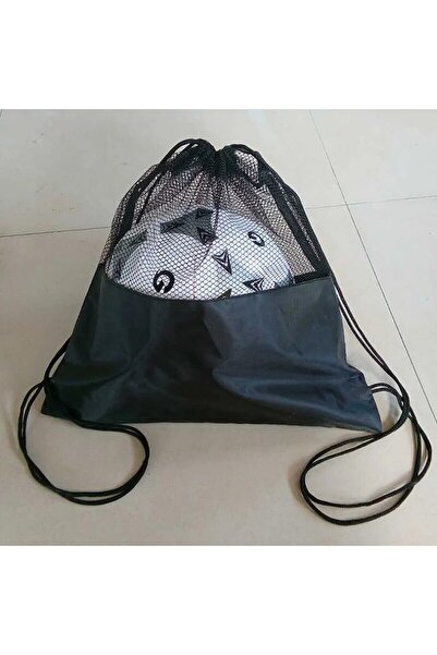 Choice Black Mesh Bag Portable Football Storage Backpack Outdoor Basketball V...