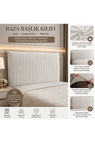 ByDekor Tasarım Sonne Baza Yatak Başlık Kılıfı