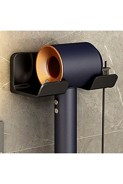 Choice5 2 Black Wall Mounted Hair Dryer Holder White Black Blow Dryer Cradle ...