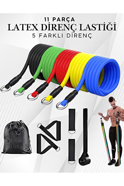 Folveit Profesyonel Direnç Lastiği 11 Parça Ağırlık Seti
