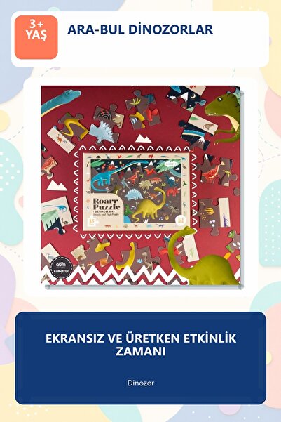 kidmosfer Ara Bul - Dinozor - 3 Yaş Üzeri Çocuklar Için Eğitici Ve Öğretici P...