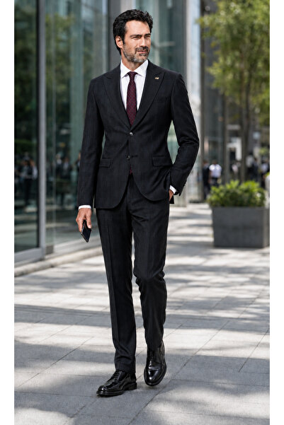 FABIO CASSEL Slim Fit Erkek Takım Elbise - Şık Modern Premium Tasarım