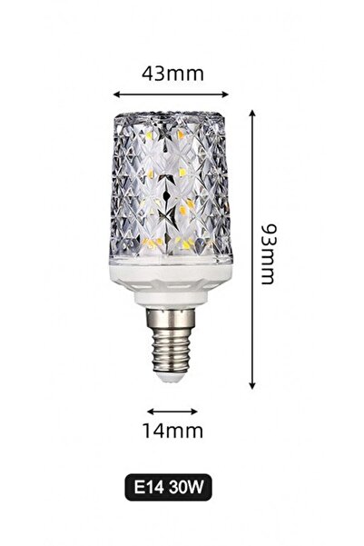 Choice Cold White E14 30W LED corn light bulbs E27 E14 30W 40W AC 220V 240V 5...