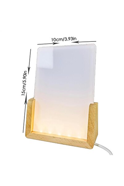 Choice White Sublimation Night Lights Blanks Sublimation Photo Blanks LED Acr...