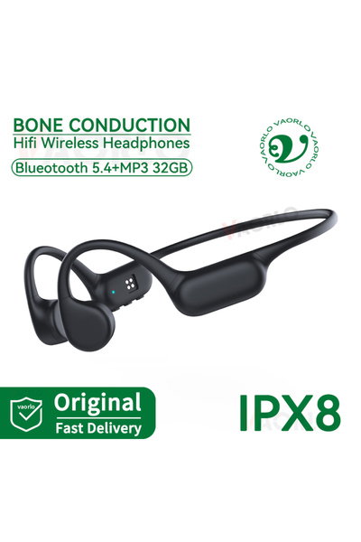 Choice Black 32GB Bluetooth 5.4 Bone Conduction Earphones IPX8 Waterproof MP3...