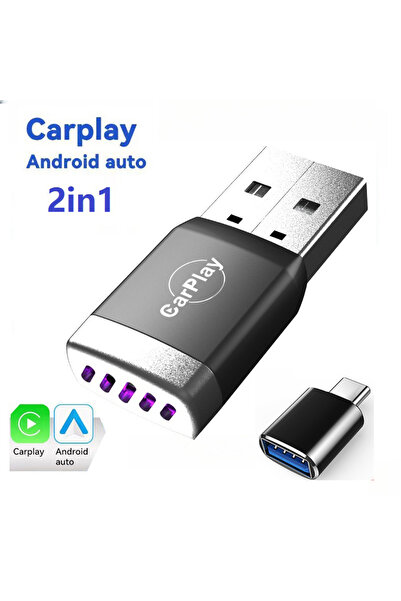 Choice1 carplay with type-c New Wireless CarPlay Android Auto Adapter USB Don...