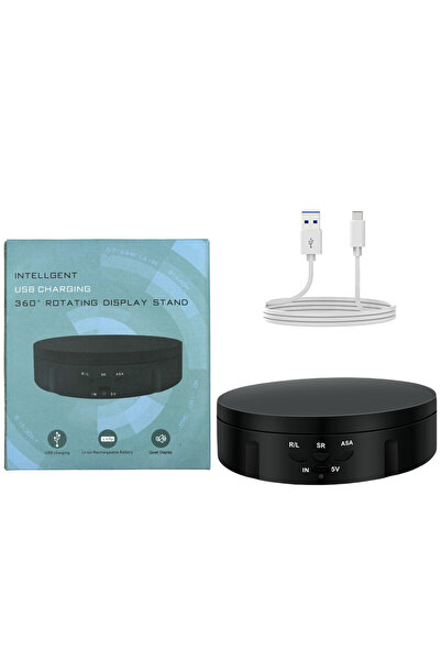 Choice3 145mm black New USB-Powered Rotating Turntable 3 Speed Modes 360° Mot...