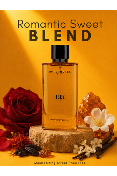 Uppernotes Jeez Extrait De Parfum Unisex 80ml | Saffron Oud Bulgarian Rose Am...