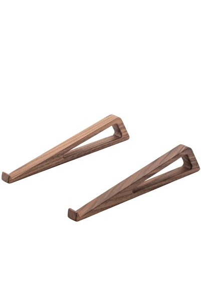 Choice 2pcs 1Pair Portable Wooden Laptop Stand,Compact Travel Laptop Riser fo...