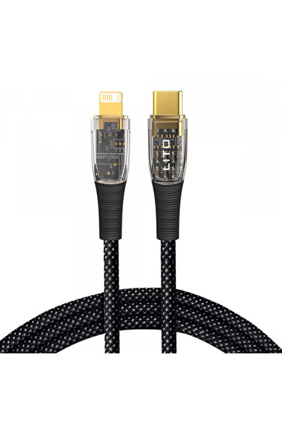 Lito Cablu Date si Incarcare USB-C - Lightning LD01, 27W, 1.2m, Negru