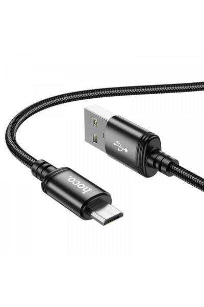 Hoco Cablu Date si Incarcare USB-A - microUSB X89, 18W, 1m, Negru