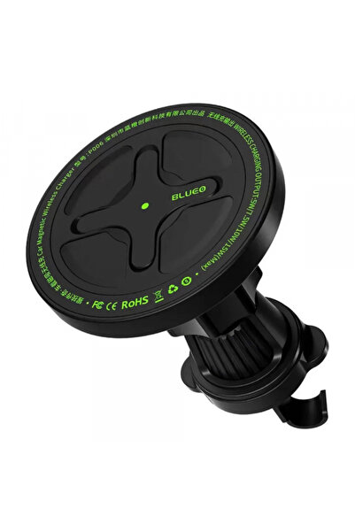 BLUEO Incarcator Auto Wireless Ape Legend, 15W, 1.67A, Negru