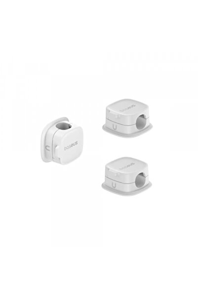 Baseus Organizator Cabluri Lite Magnetic, Set 3 Bucati, Alb B01331106211-00