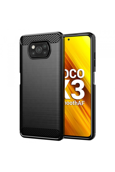 Xiaomi Husa pentru Poco X3 Pro / X3 NFC / X3, Techsuit, Carbon, Neagra