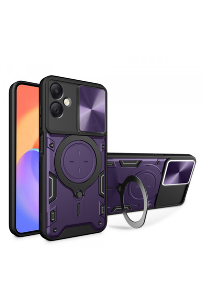 Samsung Husa pentru Galaxy A06 A065, Techsuit, CamGuard Pro, Mov