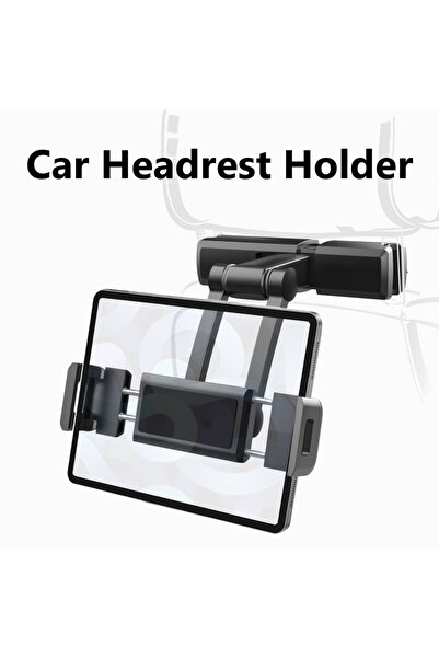 Choice Black Car Seat Back Stand Telescopic Phone Tablet Holder Headrest Adju...