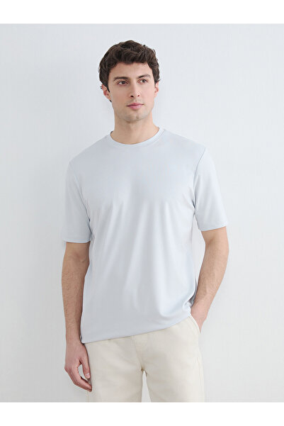 LC Waikiki Trendlucky with a Difference Oval Collar Men's T-Shirt