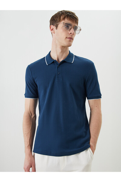 LC Waikiki Nevavm with a Difference Polo Collar Short Sleeve Men's T-Shirt