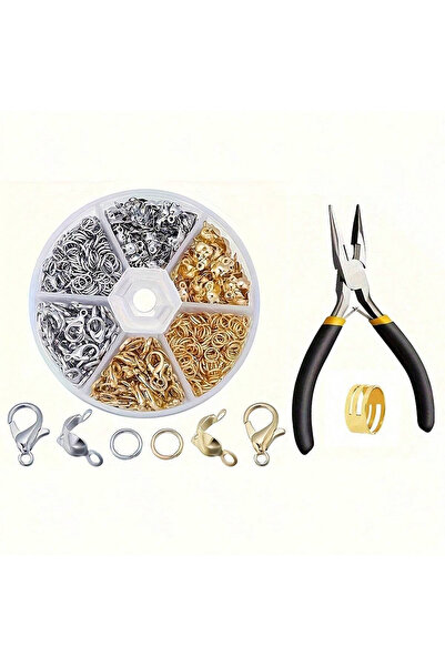 Choice1 1Set 1box/1set 450pcs Jewelry Making Kit With Lobster Clasps, Jump Ri...