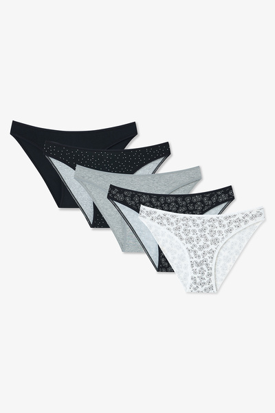 Penti Black Passion Çiçekli 5'li Slip Külot