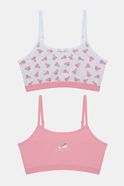 Penti Girl - 2-Piece Colorful Crop Top, Badminton Pattern