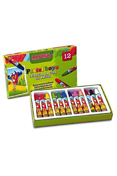CEM KIRTASİYE Pastel Boya- Alpino Oil 12 Colors Dc-038296 Cardboard