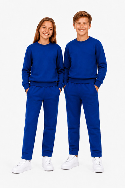 Marco Ferry Unisex Children's Cotton Crew Neck Tracksuit Set Saks-301