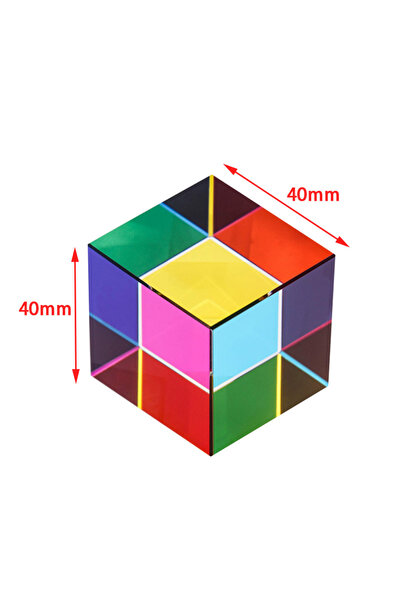Choice1 40mm Scientific Magic Prism Cube 40mm Hexahedral Crystal Magic CMY Cu...