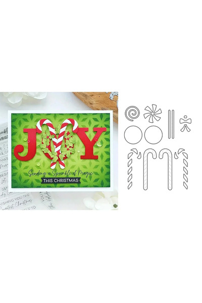 Choice1 H8744 Holly Pinecone Christmas Tree Gingerbread Metal Cutting Dies Bo...