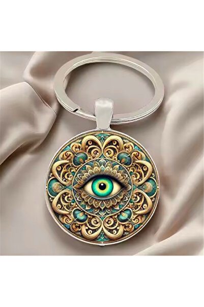 Choice No. 8 1pc Religious Evil Eye Keychain Blue Turkish Evil Eye Lucky Key ...