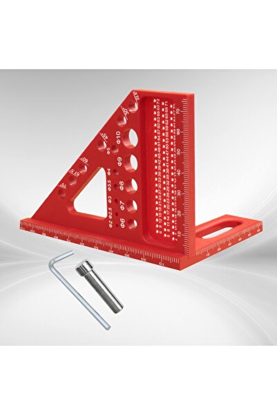 Choice Pin Style Red 1pc Woodworking Multi Angle Square Protractor Plastic An...
