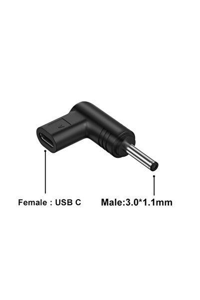 Choice 5V 3.0-1.1mm USB C to 5v 9v 12v DC Power Jack Connector Type C PD to 5...